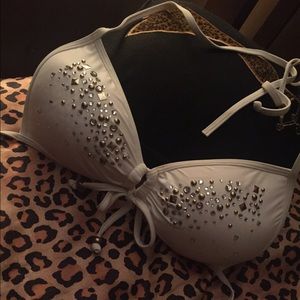 White GUESS bathing suit top