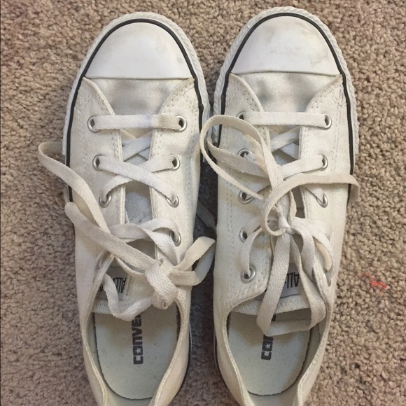 White Sparkle Converse!