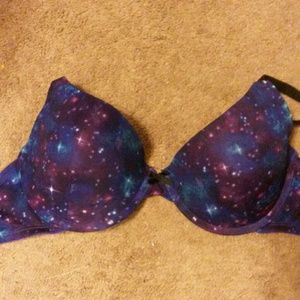 NWOT Galaxy stars purple and blue bra