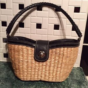 Very cute Talbots Wicker Clutch Purse
