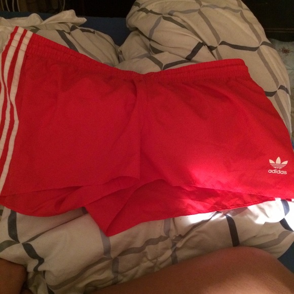 Adidas red shorts never worn