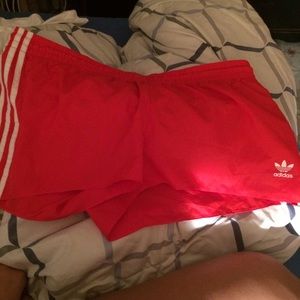 Adidas red shorts never worn