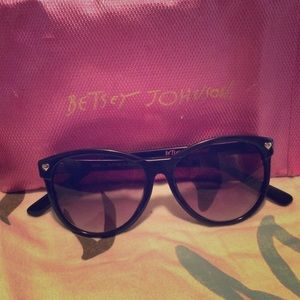 Black Betsey Johnson Sunglasses