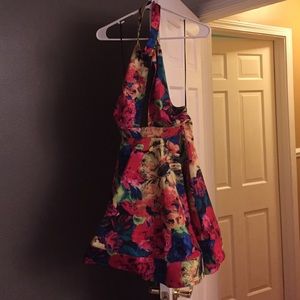 Akira floral skater dress