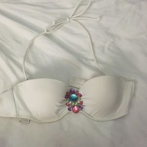 Bandeau push up swim top