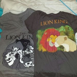 2 lion king shirts