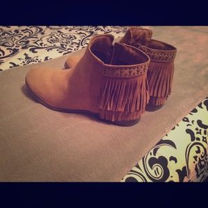 Fringe booties