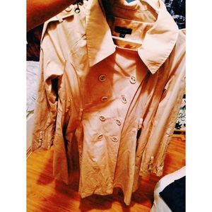 Bebe tan trench coat