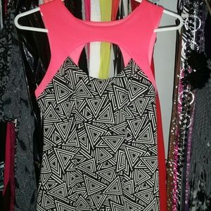 Hot pink bodycon dress