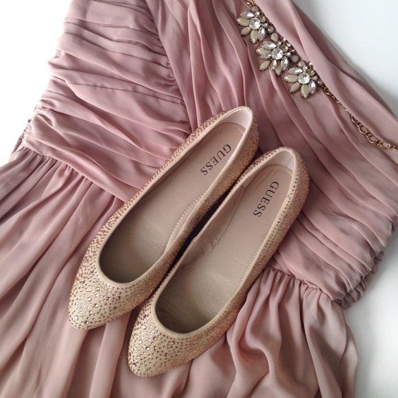 Guess Rhinestone Flats