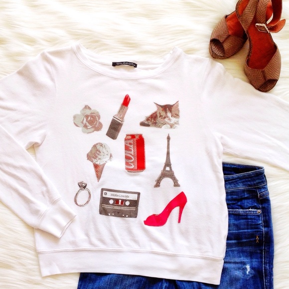 Only 1 hour left!!!💃Wildfox jumper NWOT - Picture 2 of 2