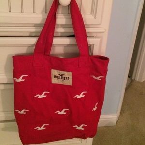 Red hollister bag