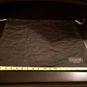 Authentic coach dust bag