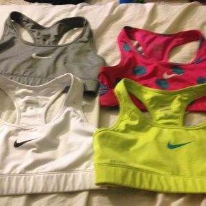 Nike pro sports bras