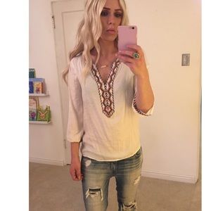 Zara Spain bohemian style top