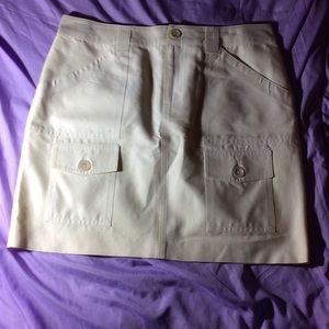 Banana Republic Cream Skirt.