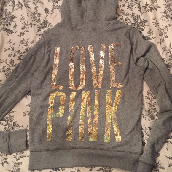 Pink Sequined Sweat shirt - Picture 1 of 3