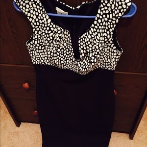 Black and white dress