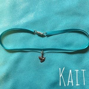 Handmade choker! Baby blue!