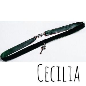 Dark green velvet handmade to order choker!!