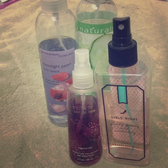 Victoria secret, bath and body works Body's sprays
