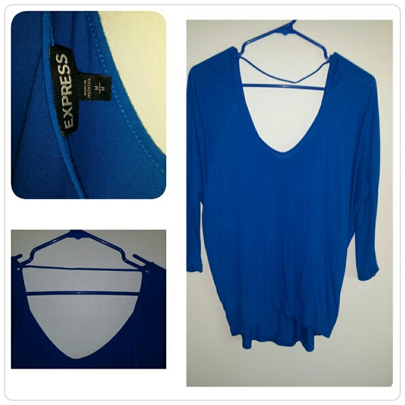 Blue 3/4 sleeve top