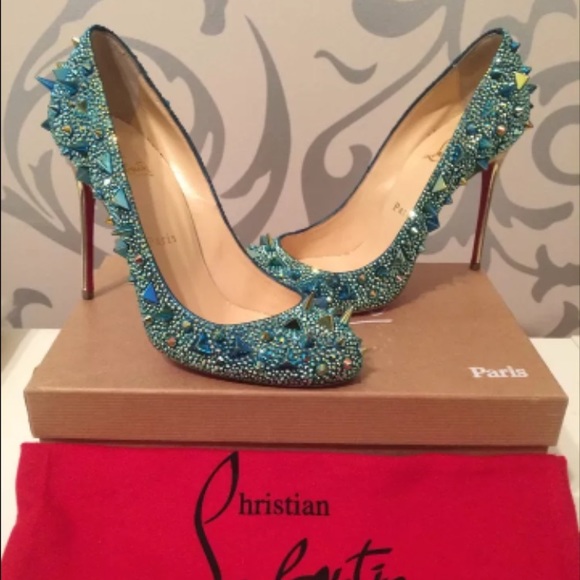 *SOLD* NEW CHRISTIAN LOUBOUTIN " FIFI " STRASS - Picture 1 of 4