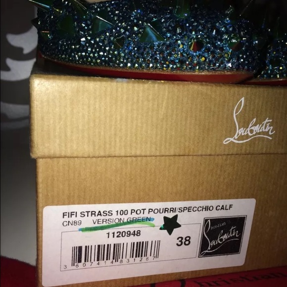 *SOLD* NEW CHRISTIAN LOUBOUTIN " FIFI " STRASS - Picture 4 of 4