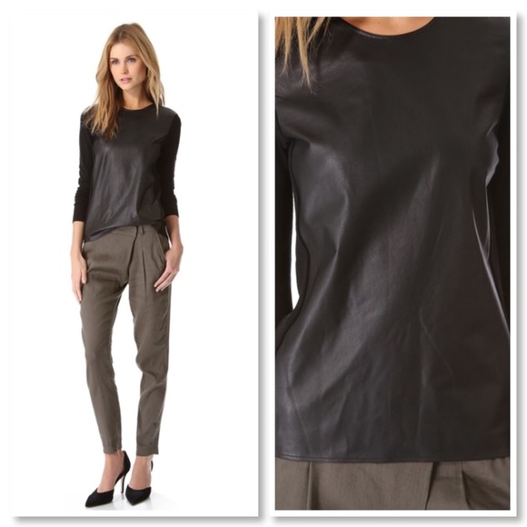 Vince Leather Sweater - Picture 3 of 3