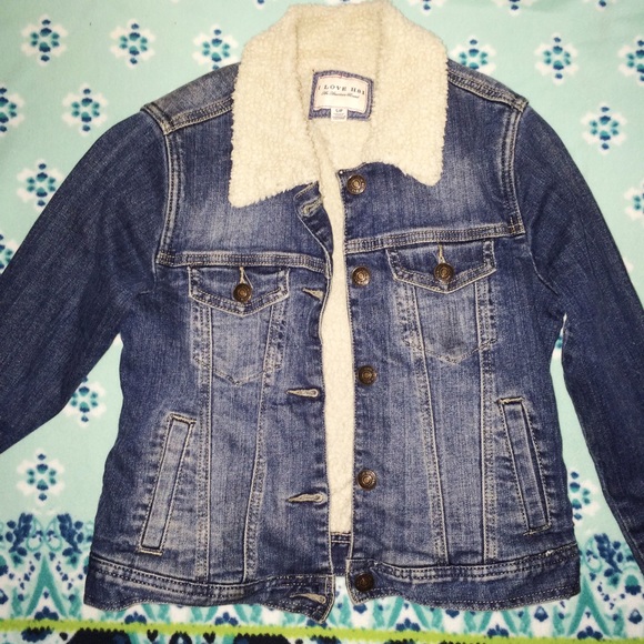 I Love H81 Women's Sherling Denim Jacket