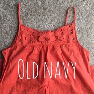 Orange Swim Dress/ Cover up