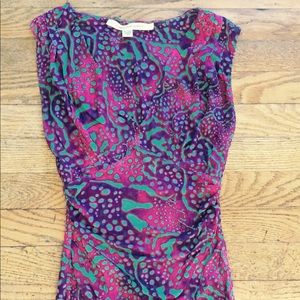 Diane von Furstenberg Bright Silk Blouse