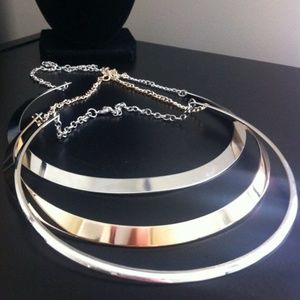 Metal collar necklace - 3 different ones