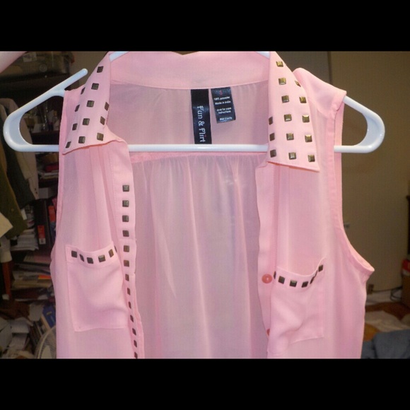 Pink coral blouse