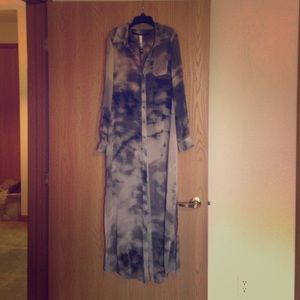 Button up maxi dress!