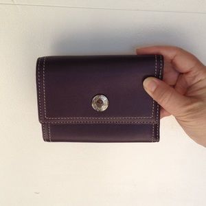 Purple Coach Wallet