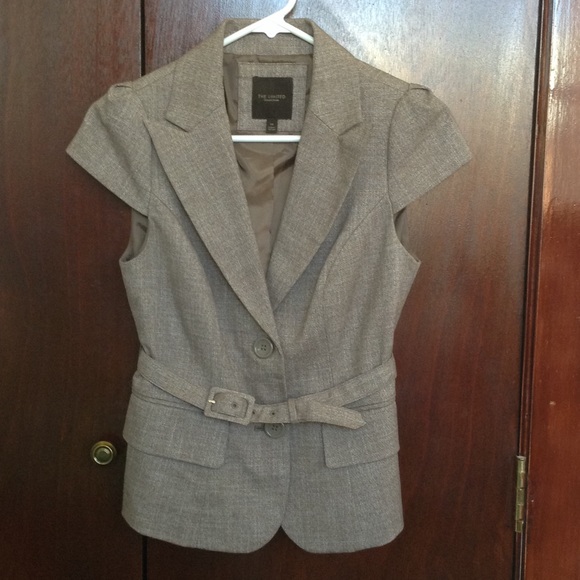 The Limited cap sleeve jacket with belt