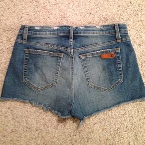 Joe's stretch distressed denim shorts