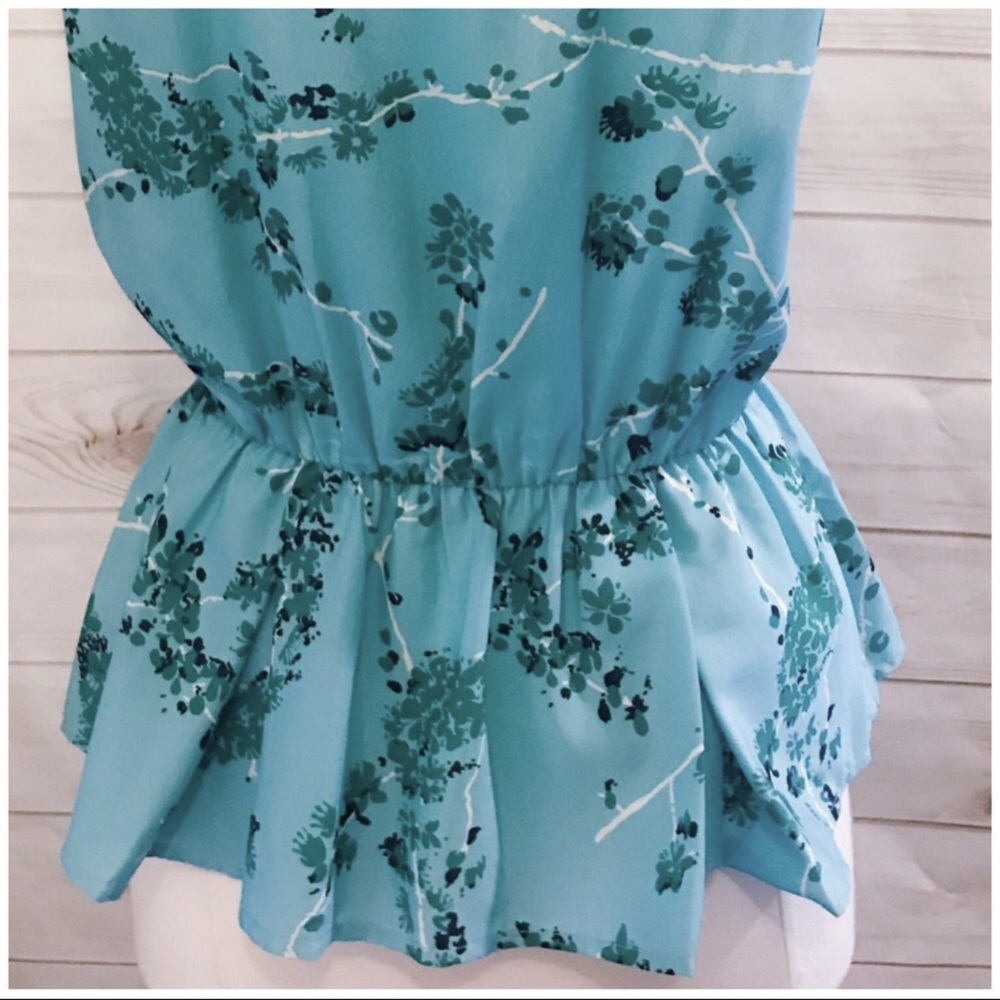 ANTHROPOLOGIE FLORAL PEPLUM TOP ~ NWT - Picture 6 of 7