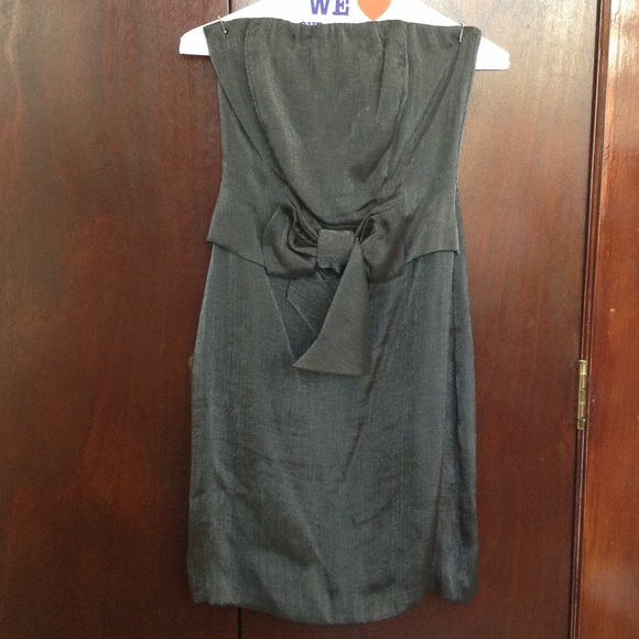 The Limited strapless dress with bow