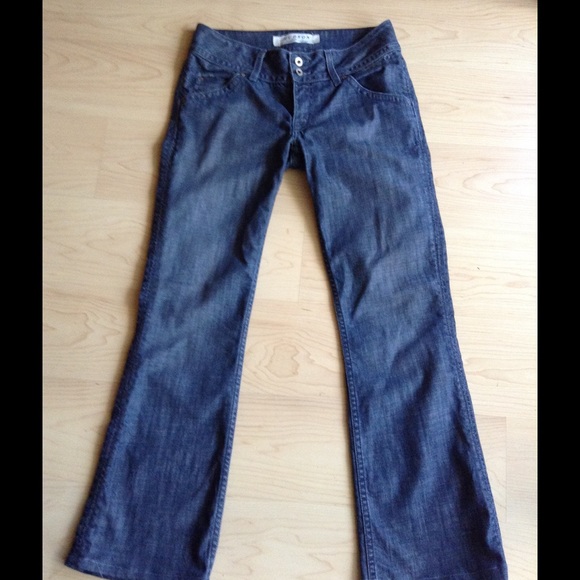 Slight flair denim jeans