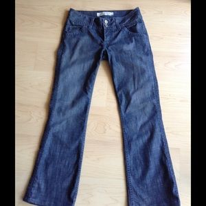 Slight flair denim jeans