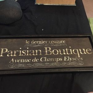 paris themed sign  (WILLING TO BUNDLE)