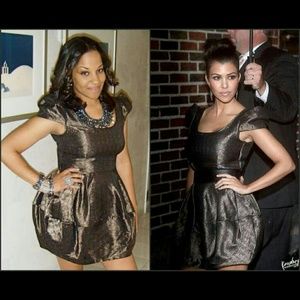 Metallic Cocktail Dress (As seen on Kardashian) LI
