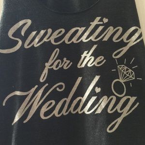 Sweating for the wedding tank