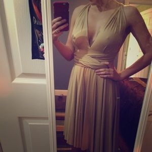 Champagne Convertible Infinity Dress!