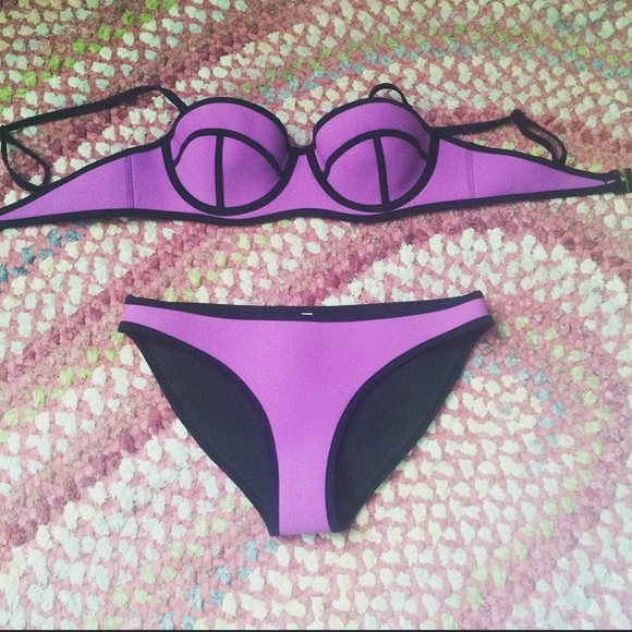 triangl swimwear Other - Purple Neoprene Bikini - BOTTOMS ONLY