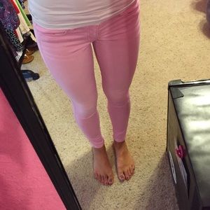 American Eagle Light Pink Jeggings