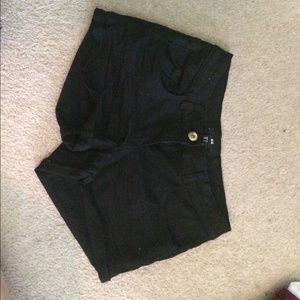 black h&m shorts