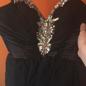 Black High Low Formal Dress